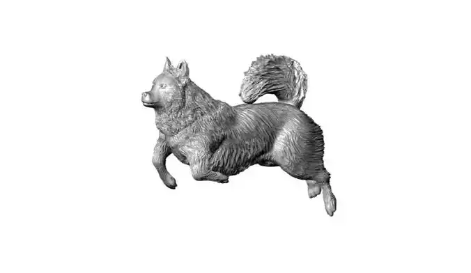 Running Dog 003 3D Printable Model 3D print model