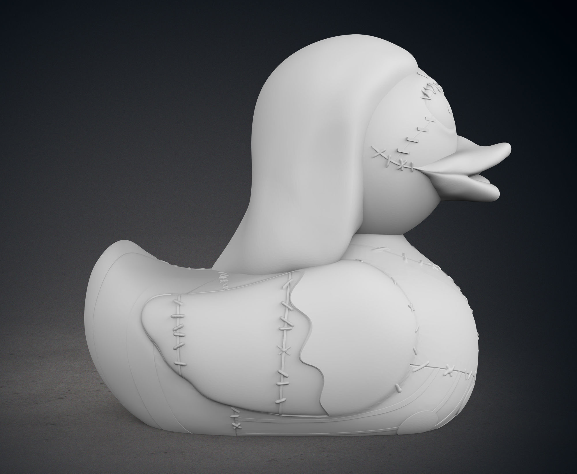 Cute Sally Rubber Duck 3D print model_8