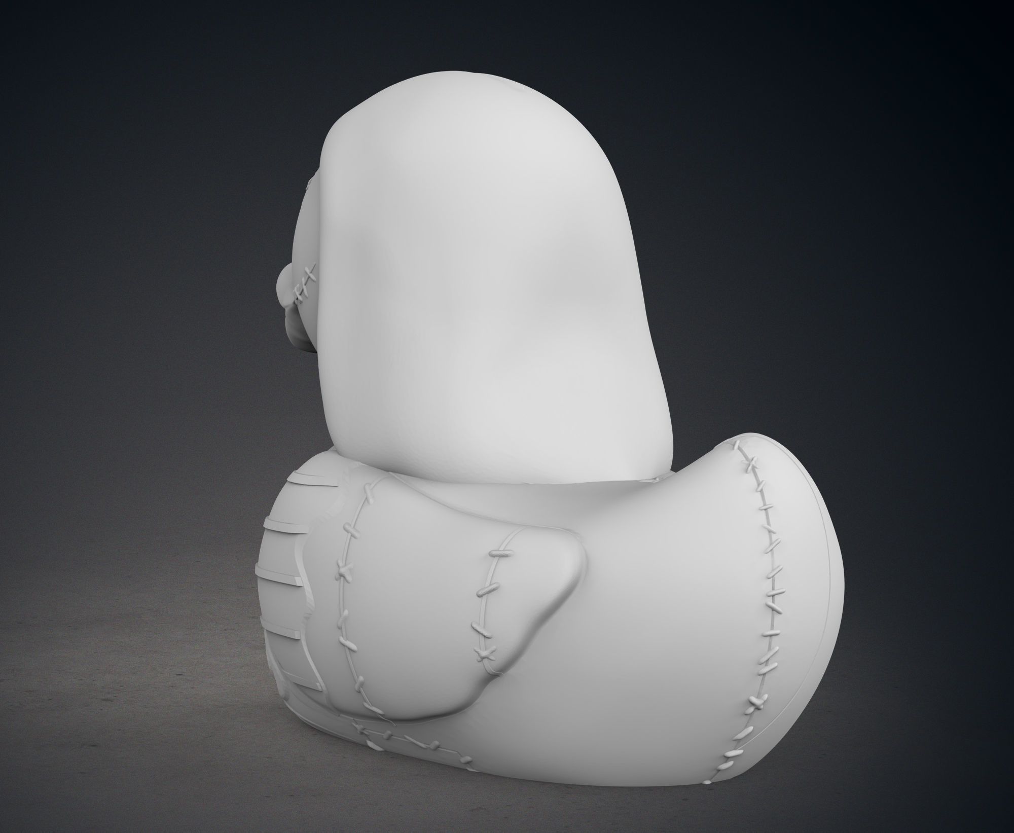 Cute Sally Rubber Duck 3D print model_5