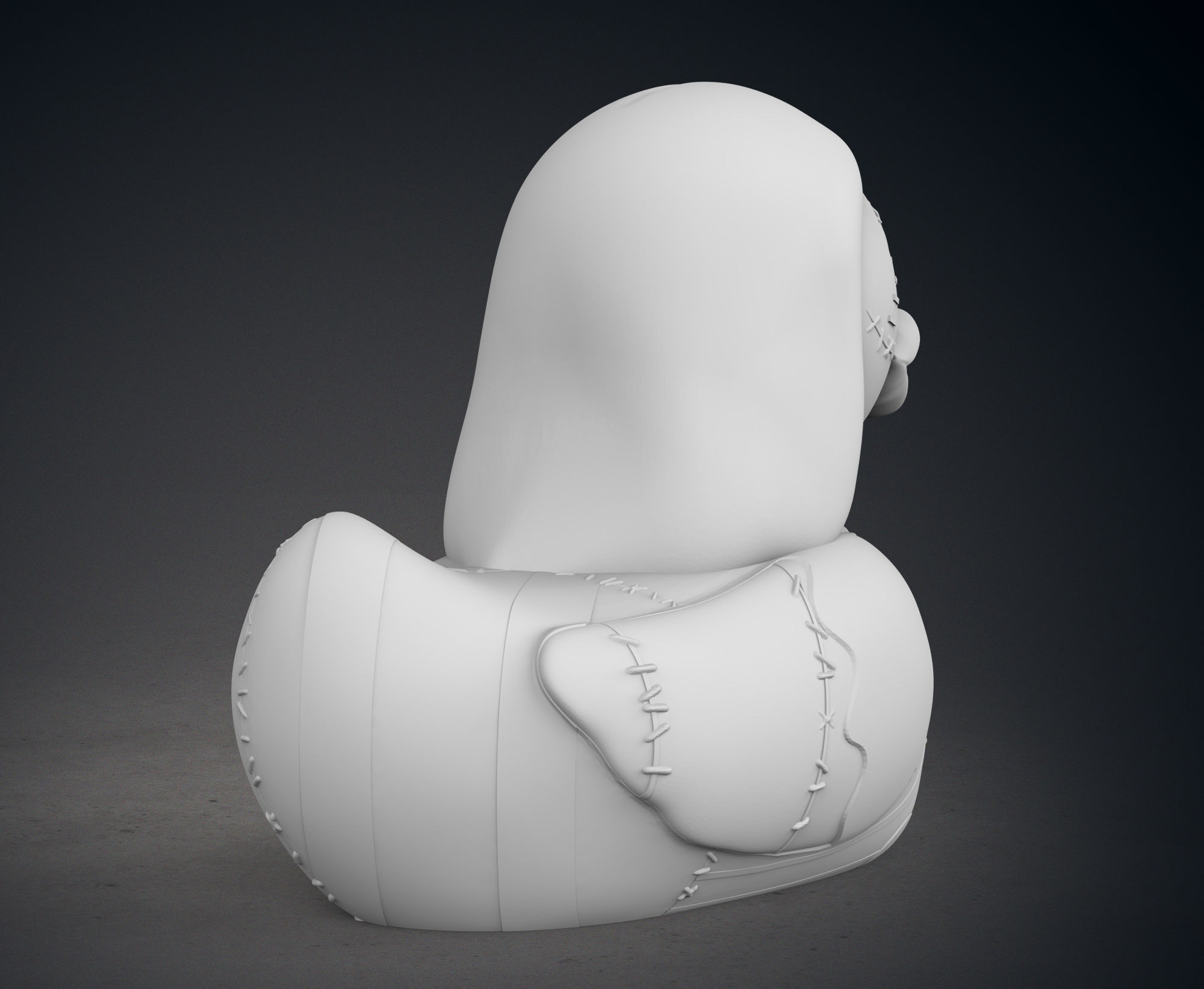 Cute Sally Rubber Duck 3D print model_7