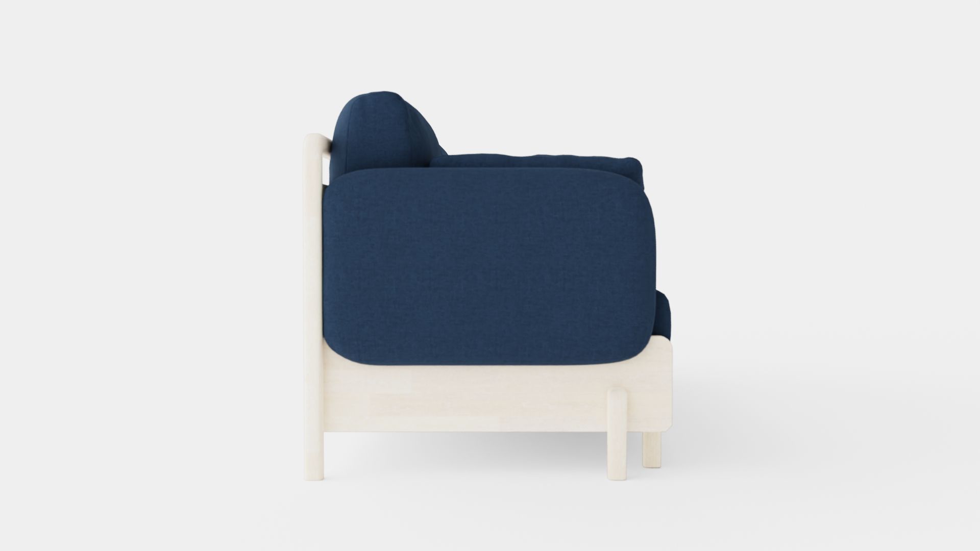 3 Seater Sofa Low-poly 3D model_2