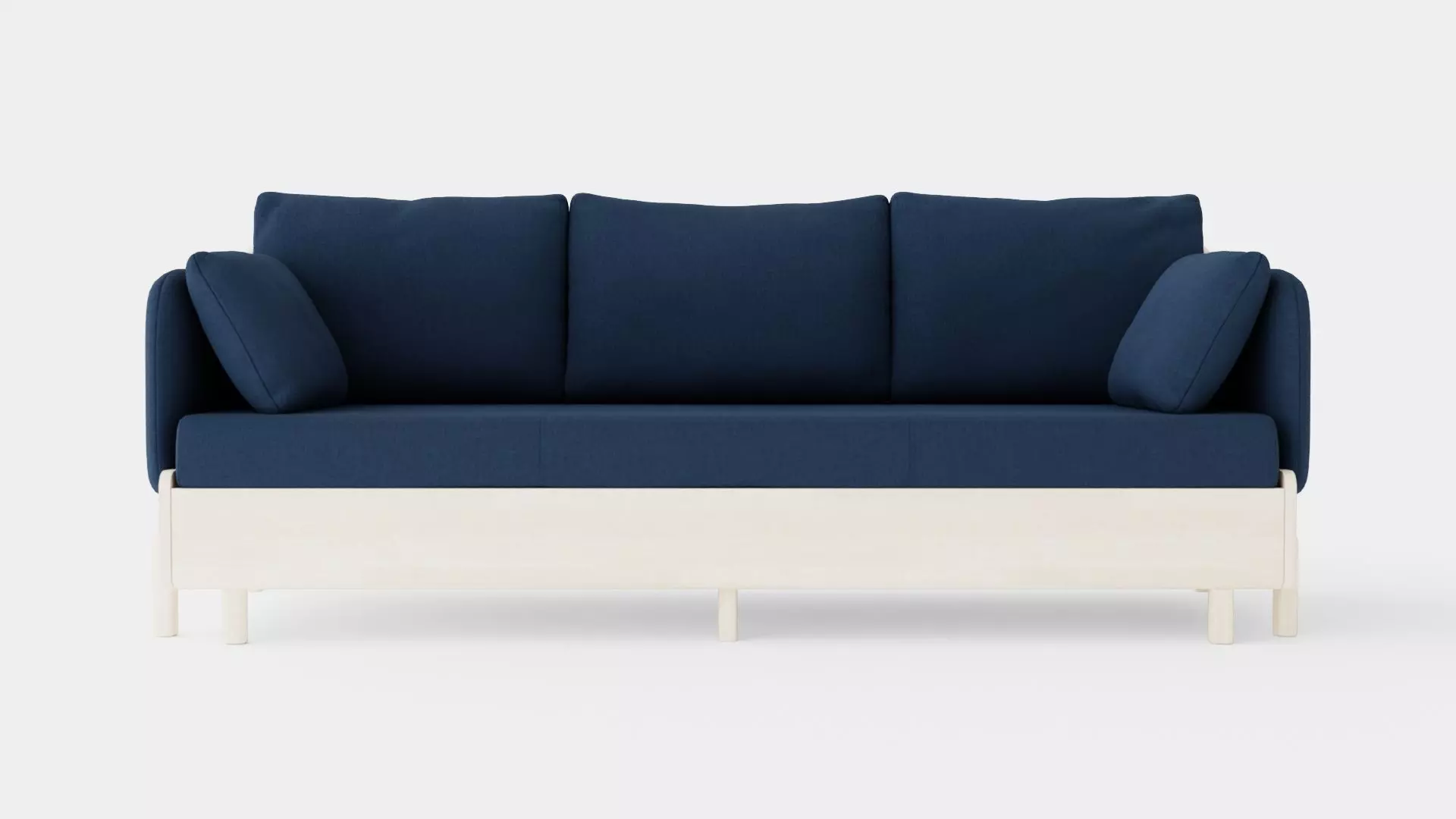 3 Seater Sofa Low-poly 3D model_0