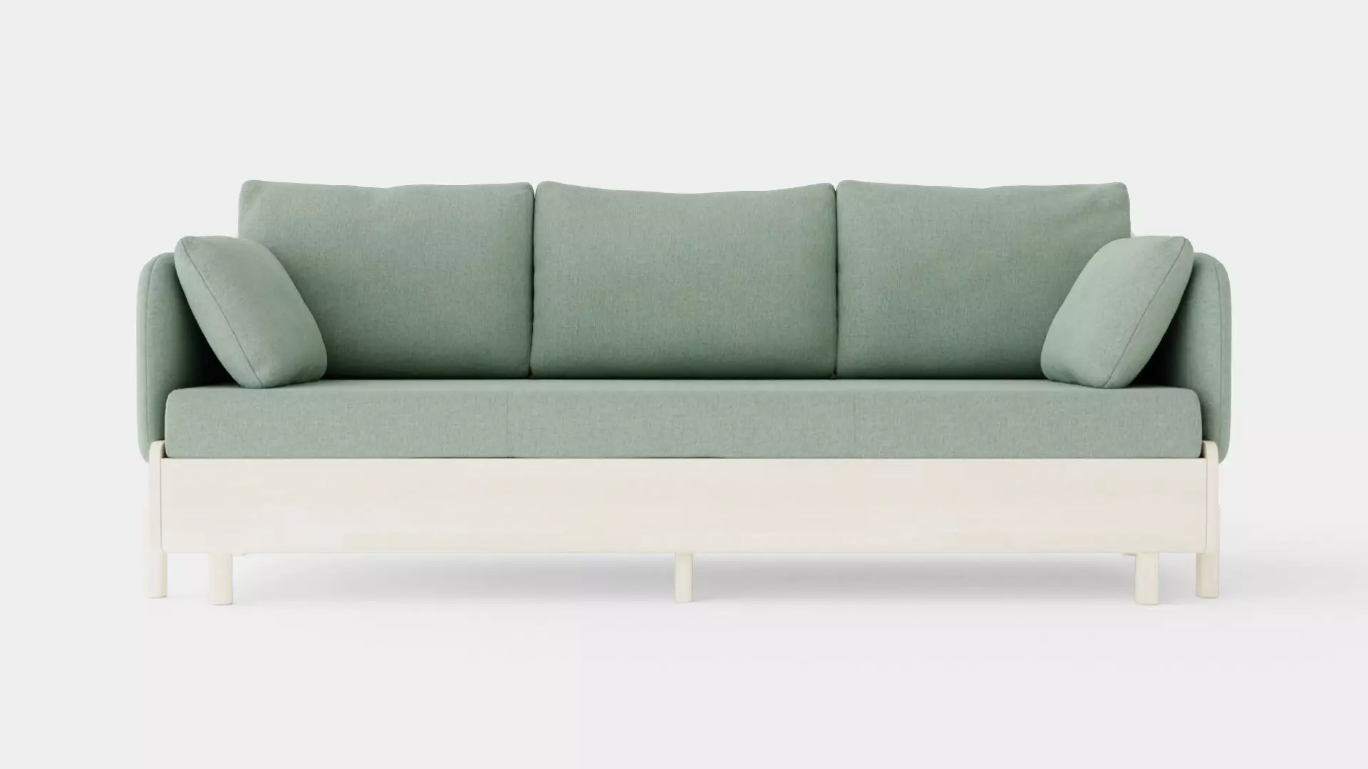 3 Seater Sofa Low-poly 3D model_0