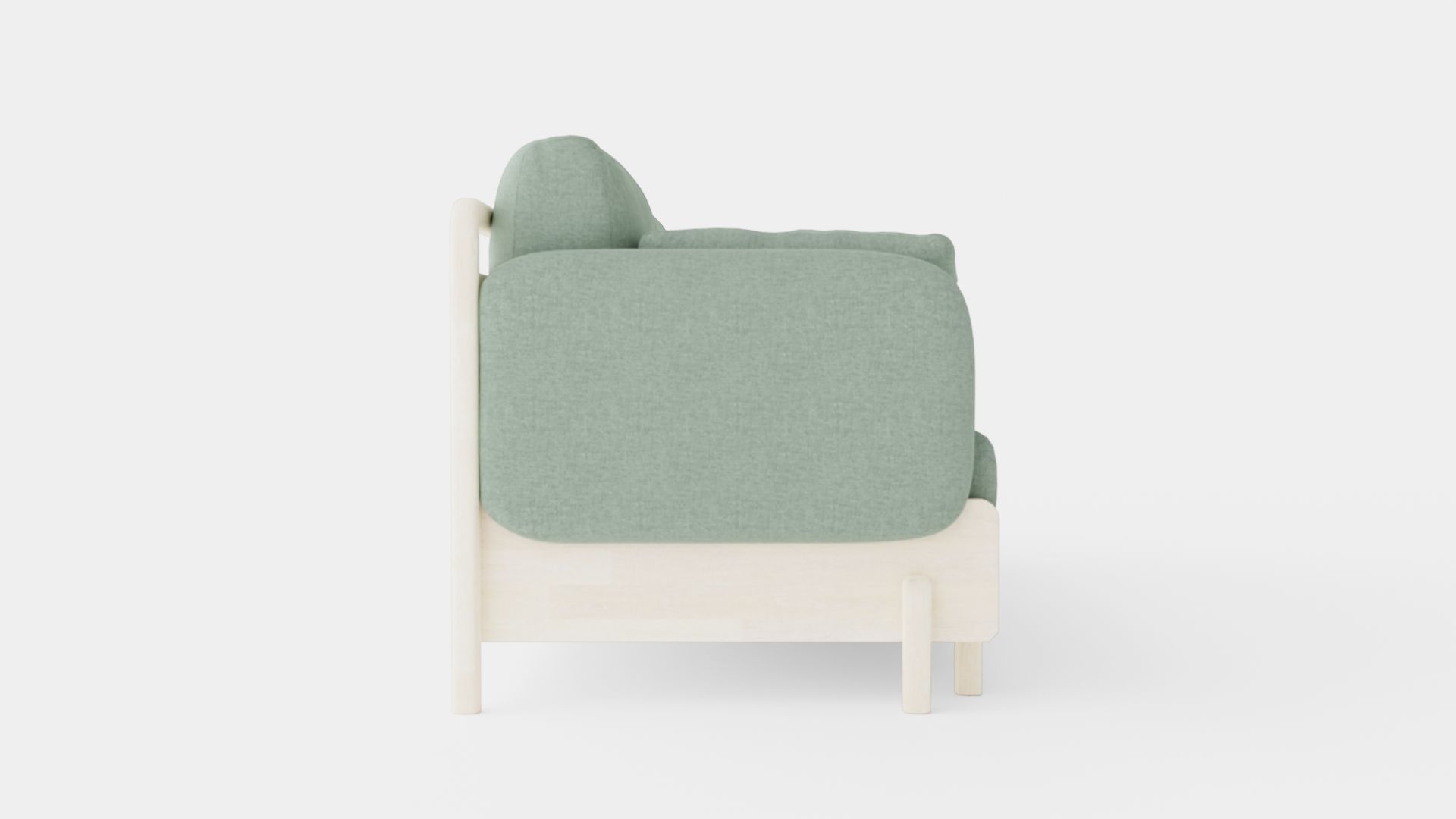 3 Seater Sofa Low-poly 3D model_2