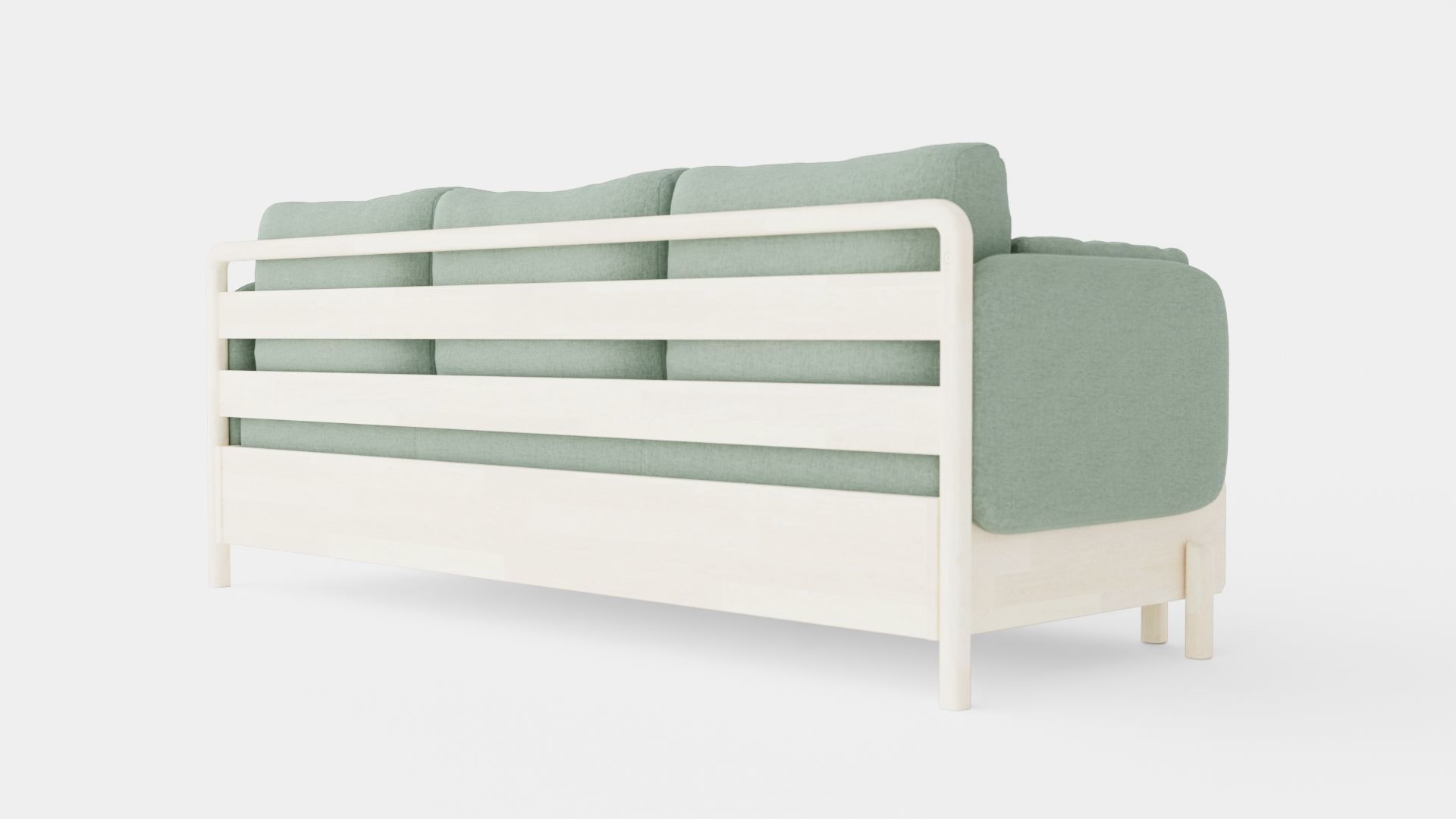 3 Seater Sofa Low-poly 3D model_3