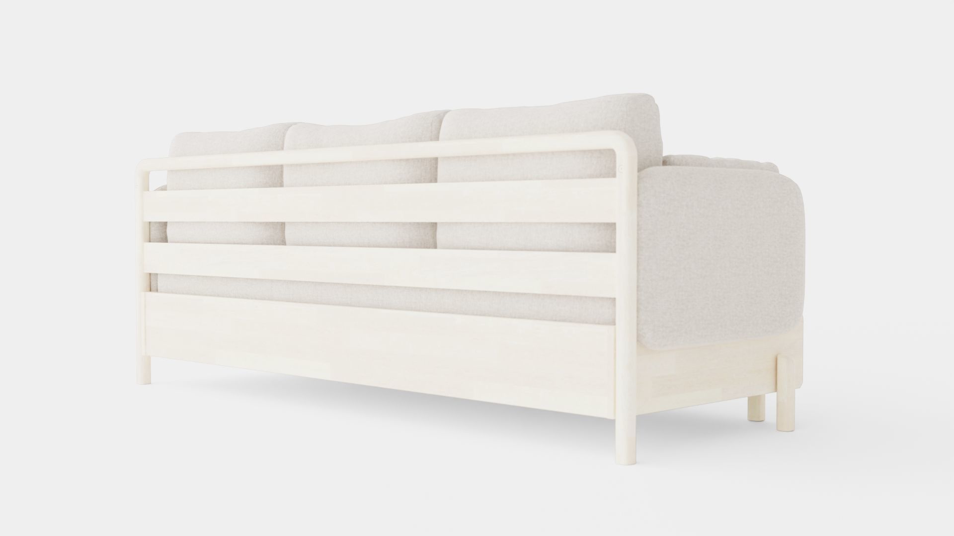 3 Seater Sofa Low-poly 3D model_3