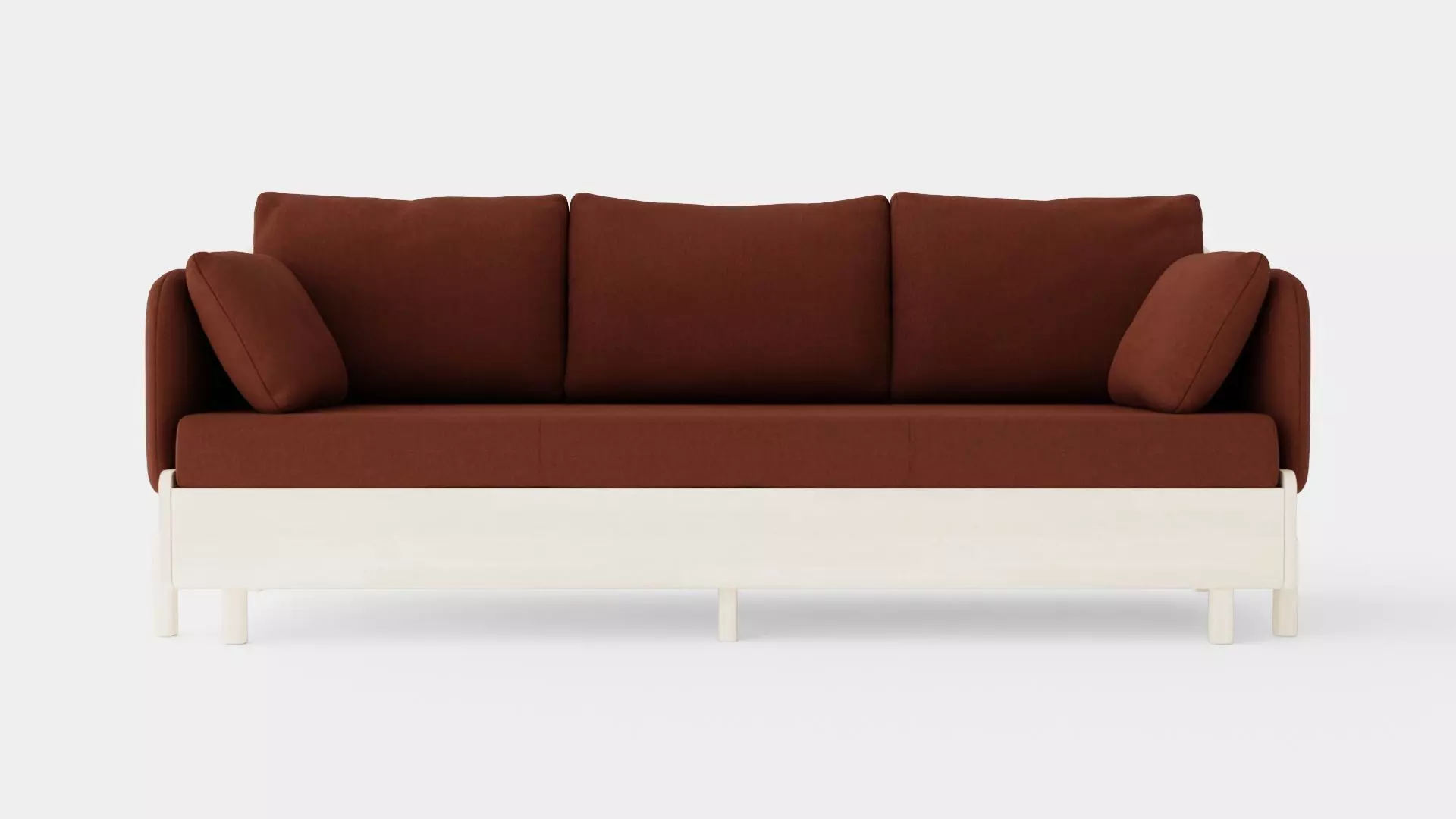 3 Seater Sofa Low-poly 3D model_0