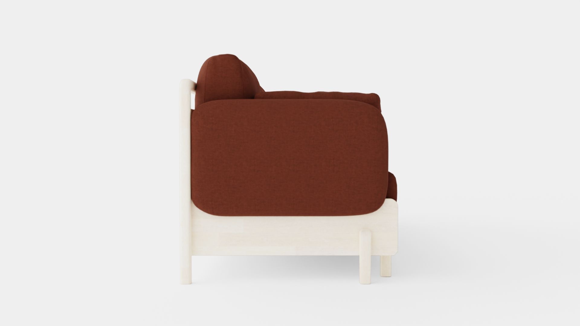 3 Seater Sofa Low-poly 3D model_2