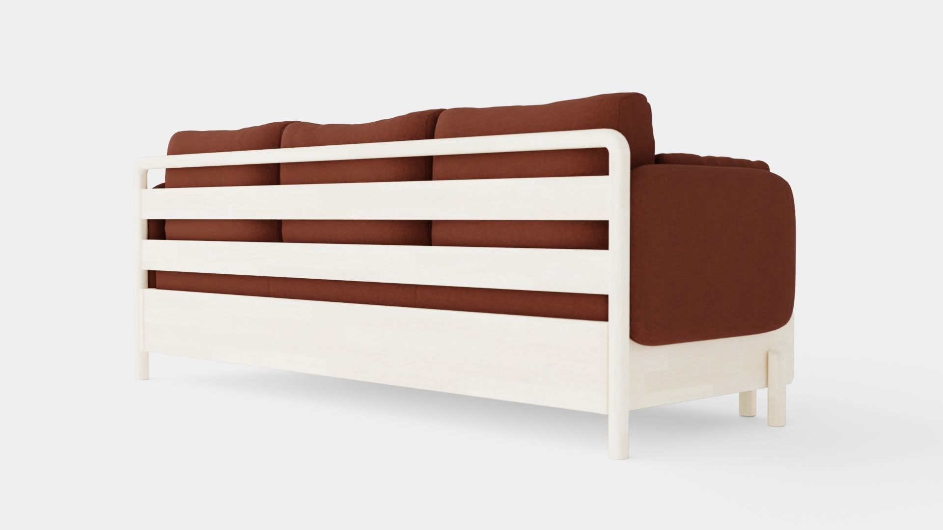 3 Seater Sofa Low-poly 3D model_3