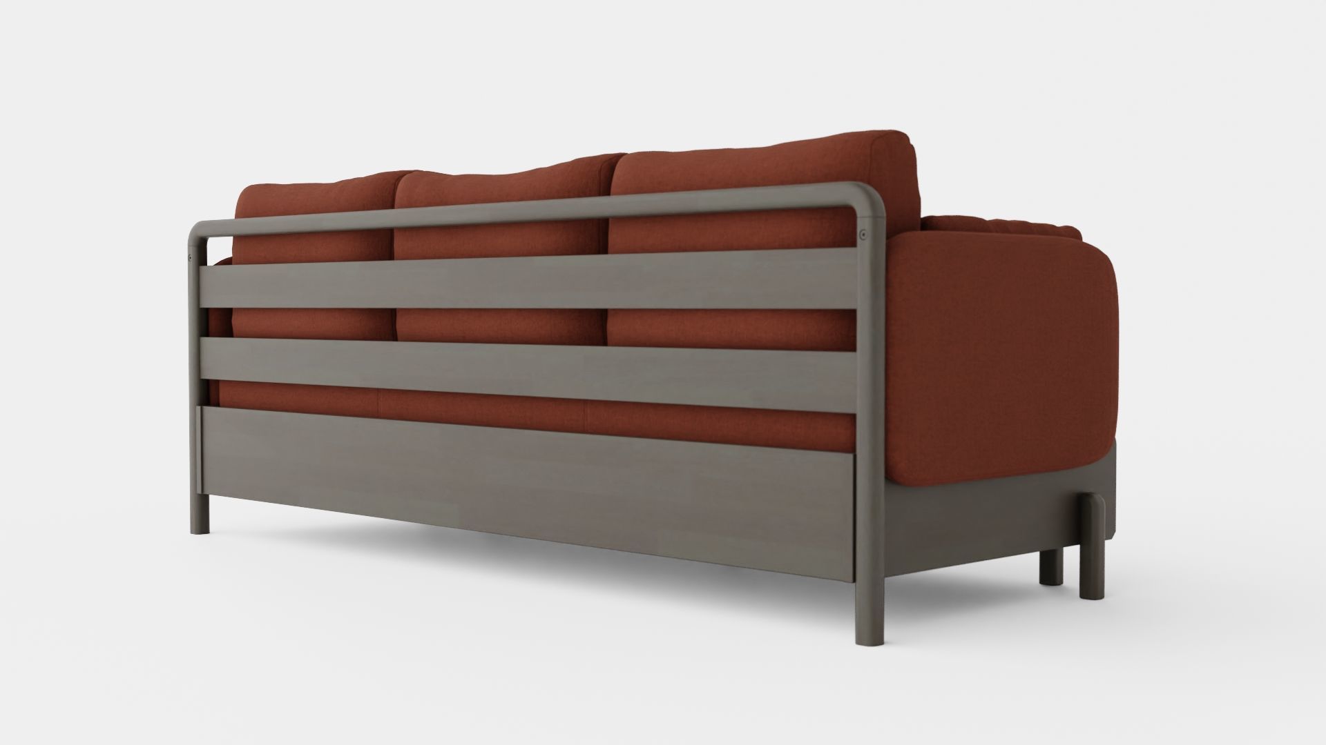 3 Seater Sofa Low-poly 3D model_3