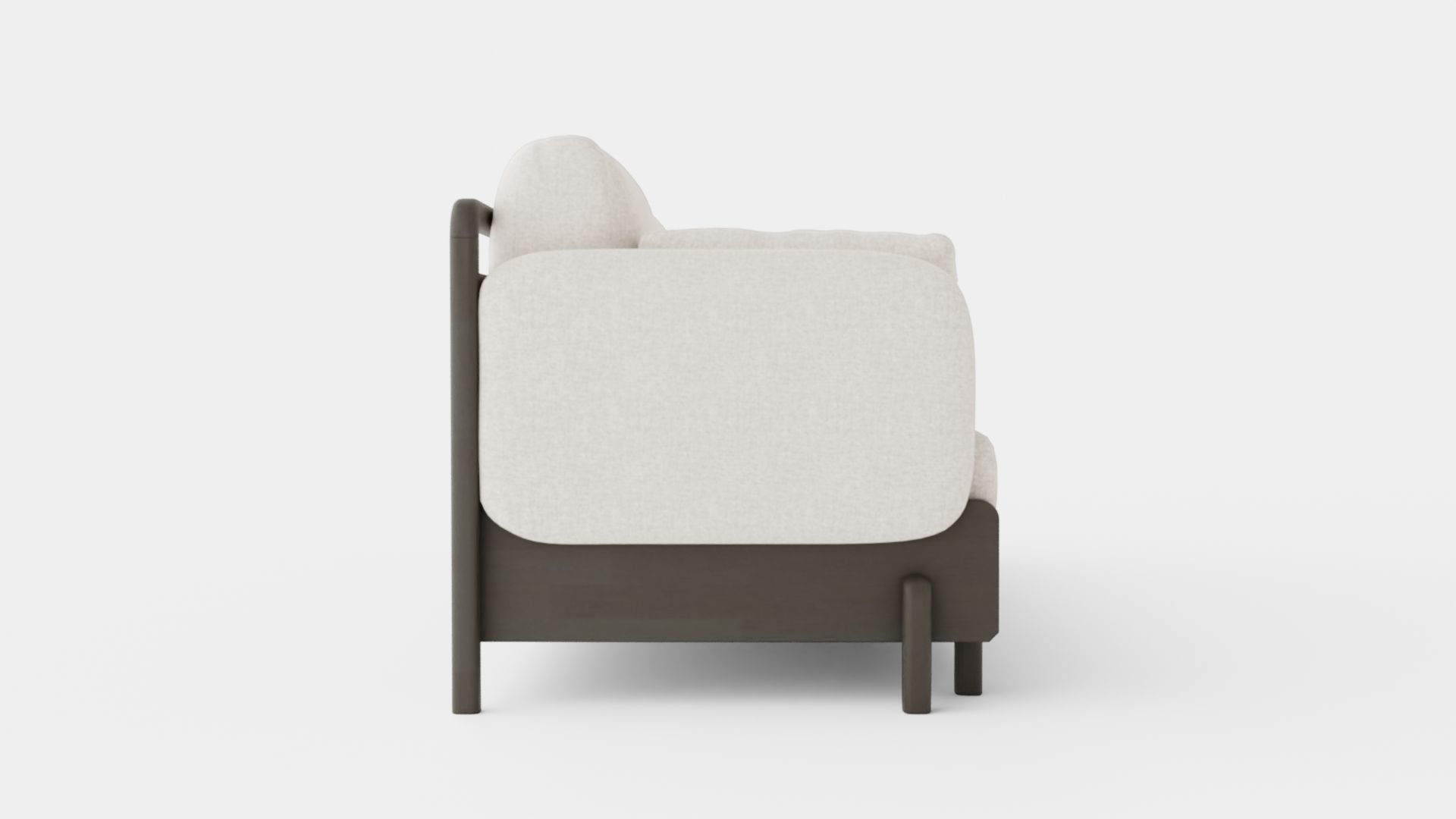 3 Seater Sofa Low-poly 3D model_2