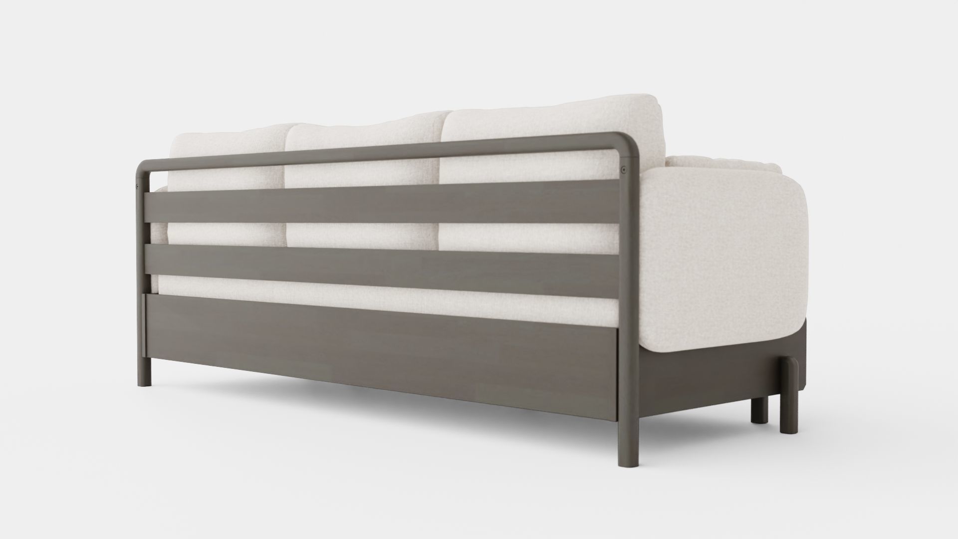 3 Seater Sofa Low-poly 3D model_3