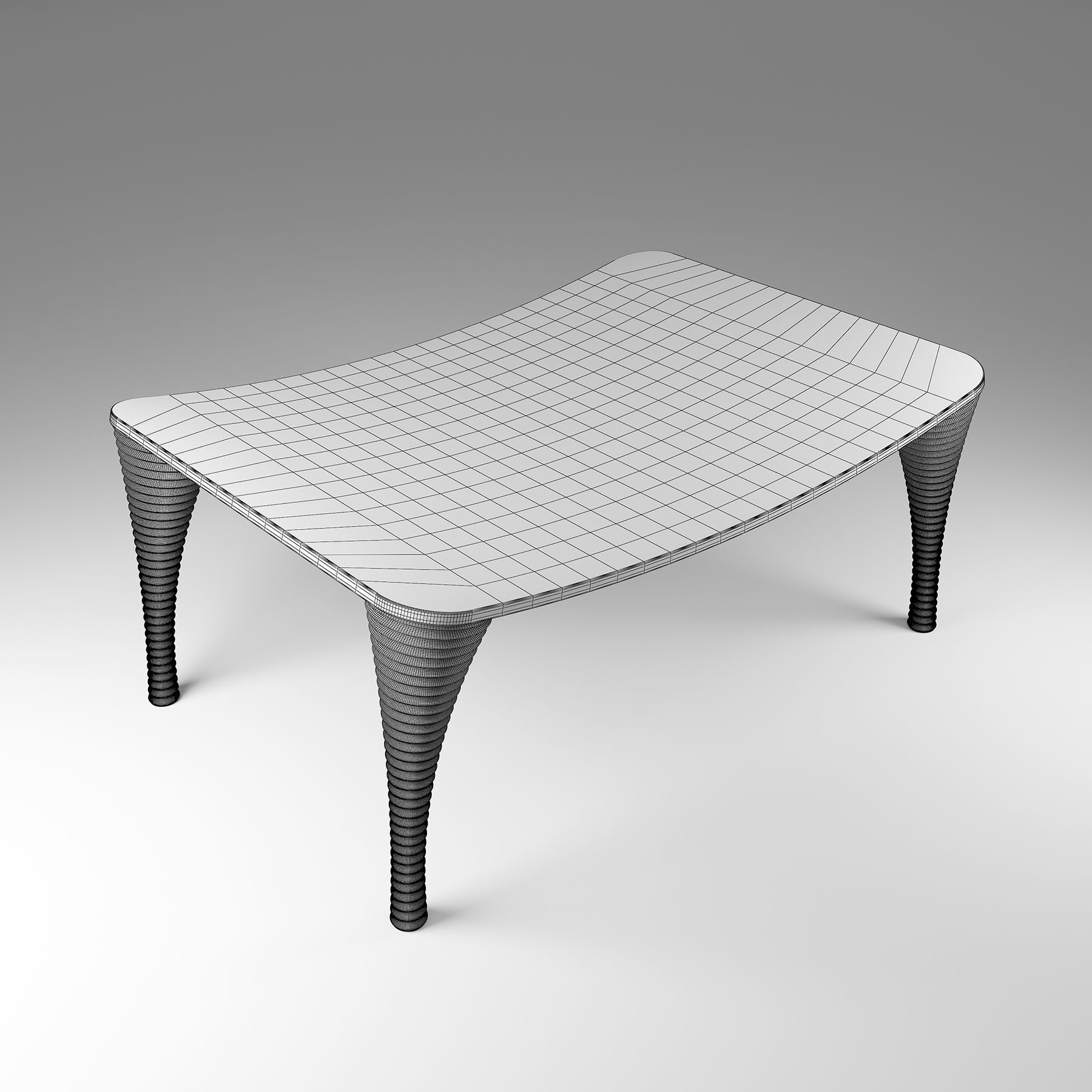 Glass Table 3D model_1