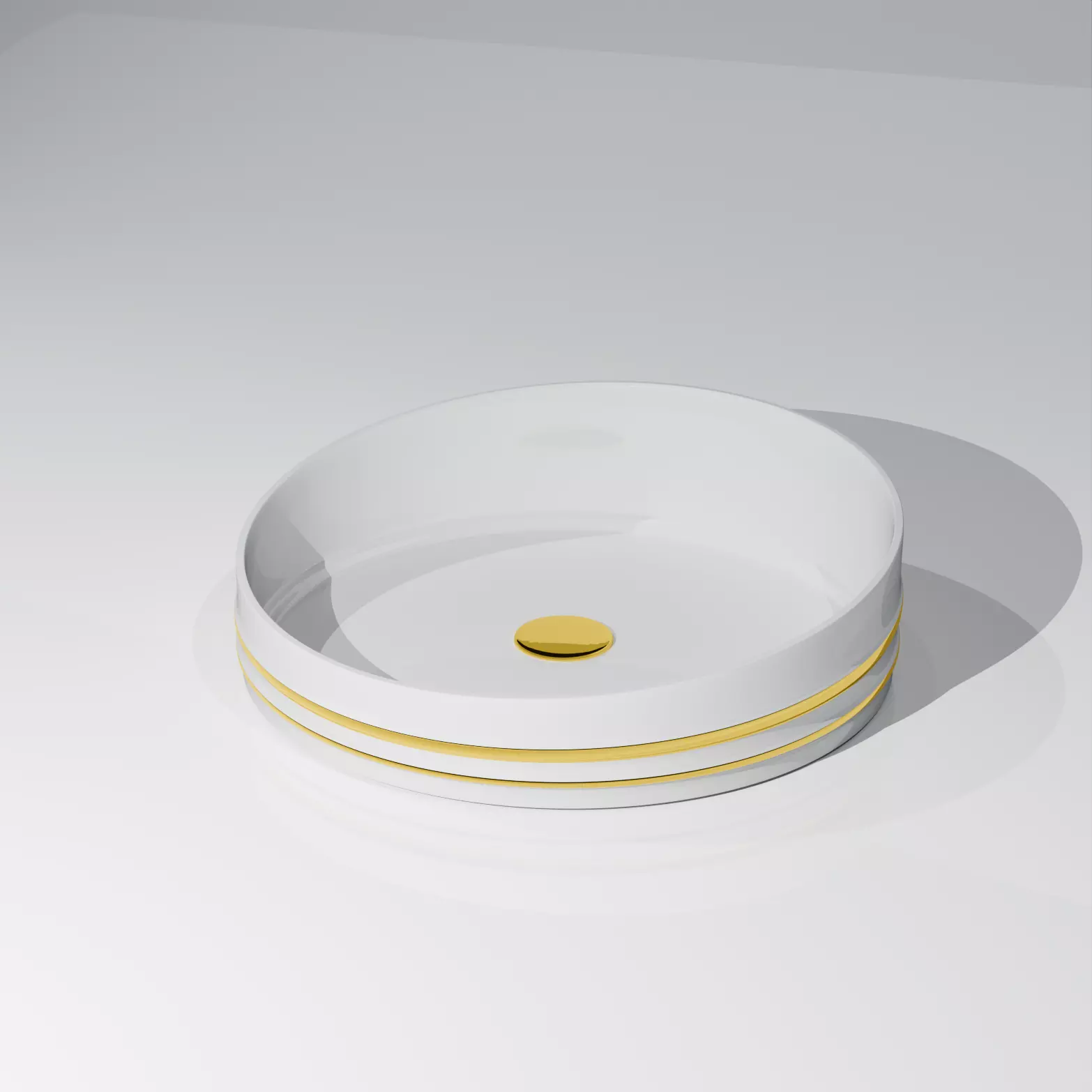  White Sink Free low-poly 3D model_0