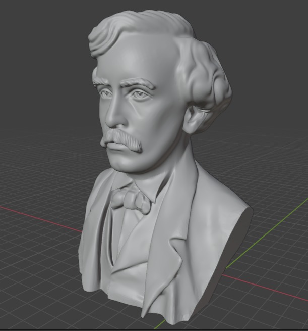 John Wilkes Booth 3D print model_3