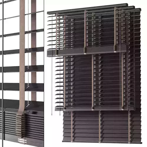 Wooden Blinds Set 30