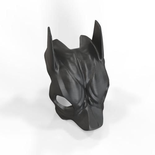 BatCat BatDog 3d model batman mask for cat dog print Free 3D print model_4