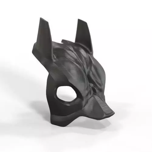 BatCat BatDog 3d model batman mask for cat dog print Free 3D print model_0