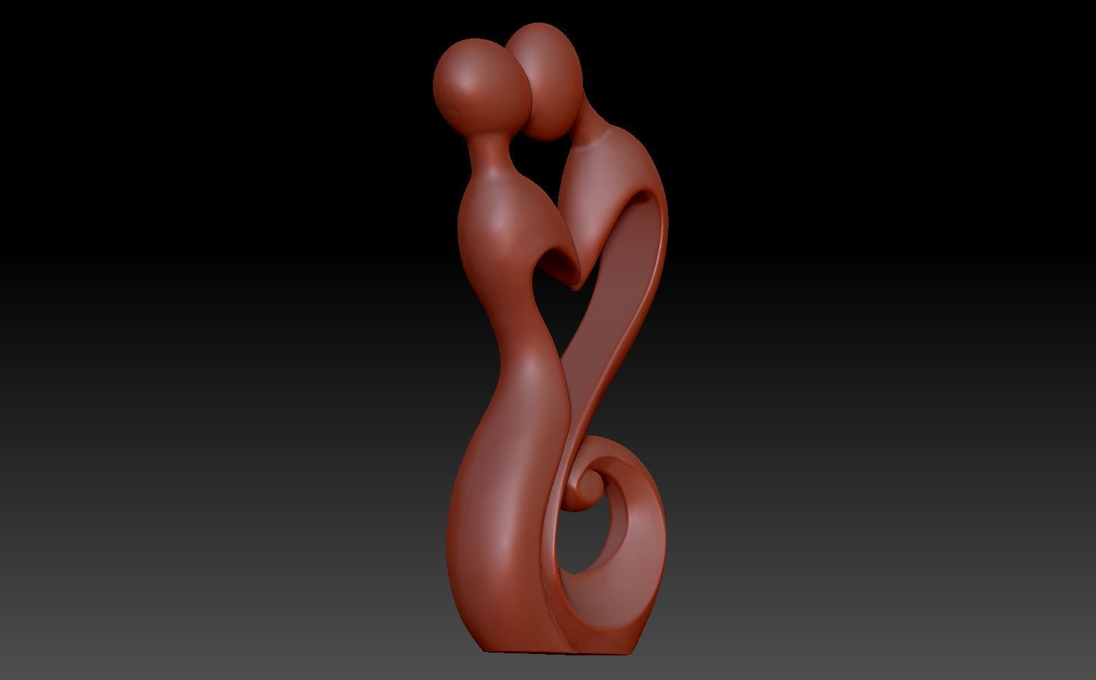 Man and woman love 3D print model_4