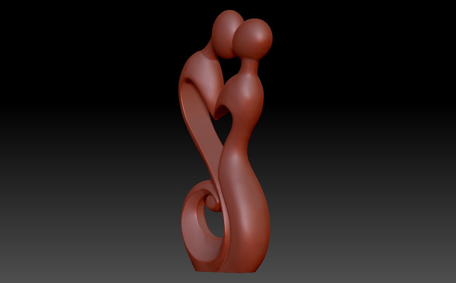 Man and woman love 3D print model_3