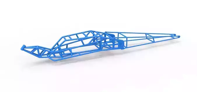 Frame of Top fuel Dirt dragster trike Sale 1 to 25 3D print model