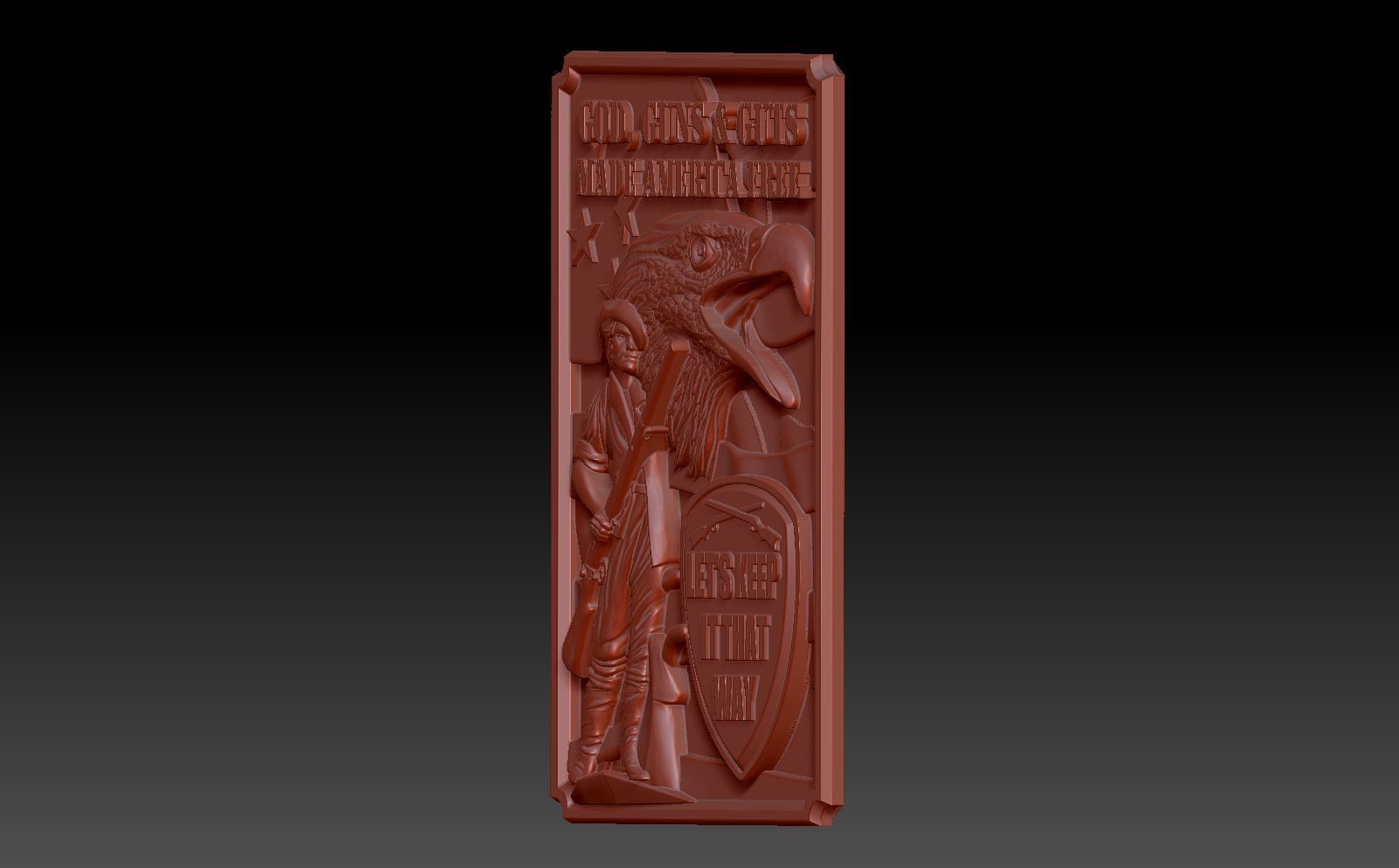 Made America free  3D print model_3