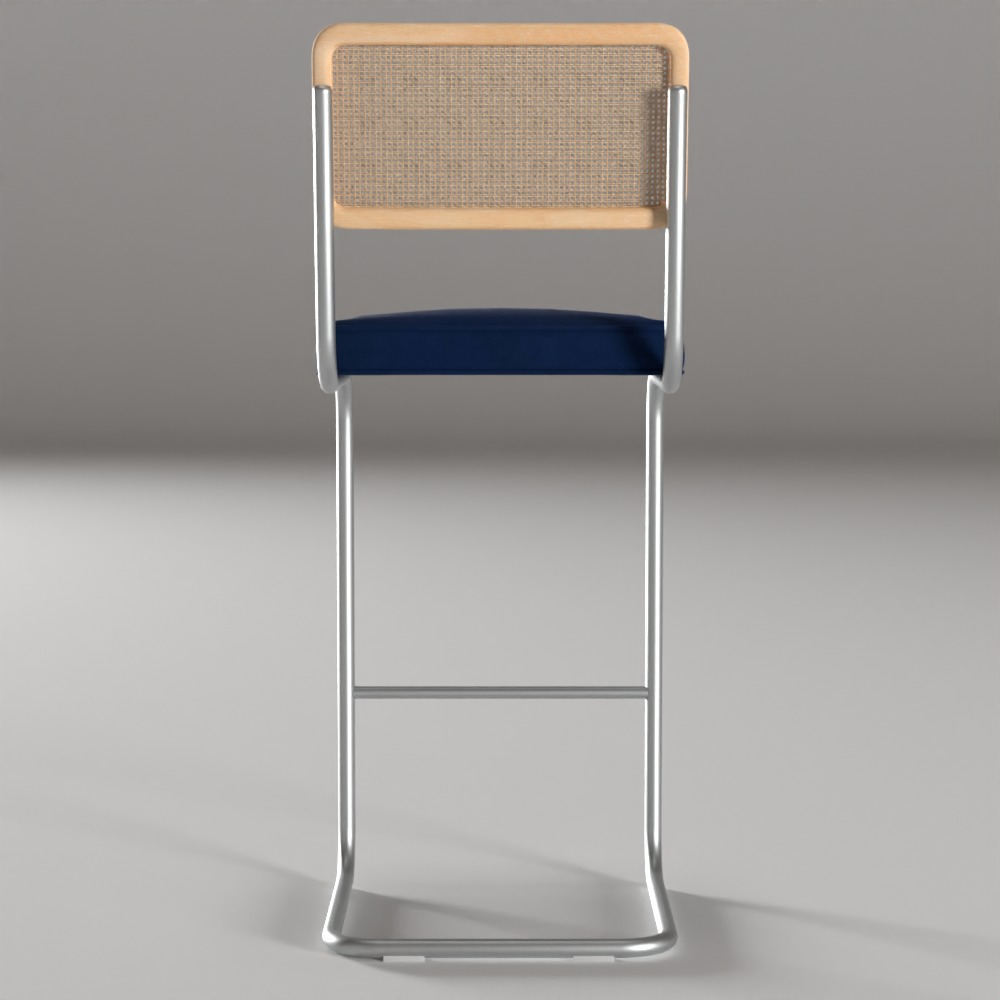 Grantham Stool Low-poly 3D model_5