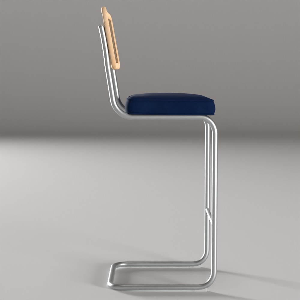 Grantham Stool Low-poly 3D model_3