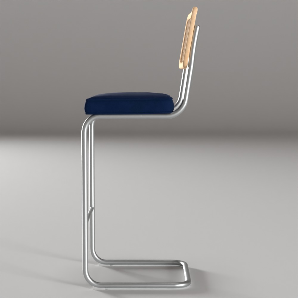 Grantham Stool Low-poly 3D model_8