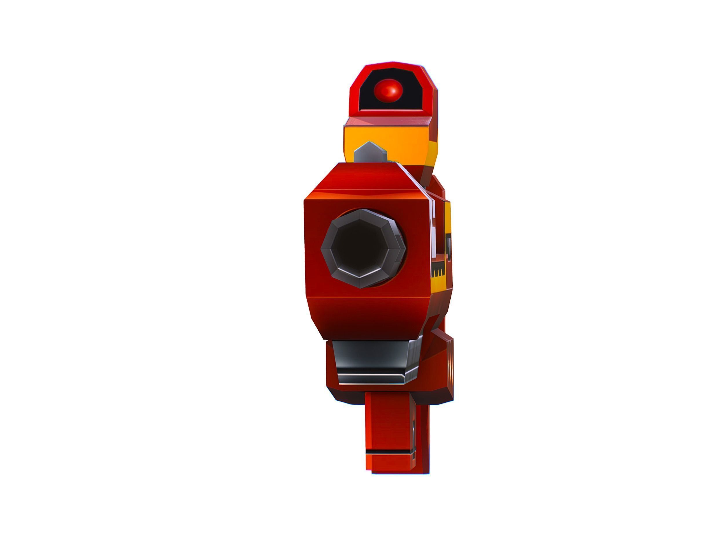 LowPoly Sci-Fi Cartoon Assault Rifle Future Low-poly 3D model_3