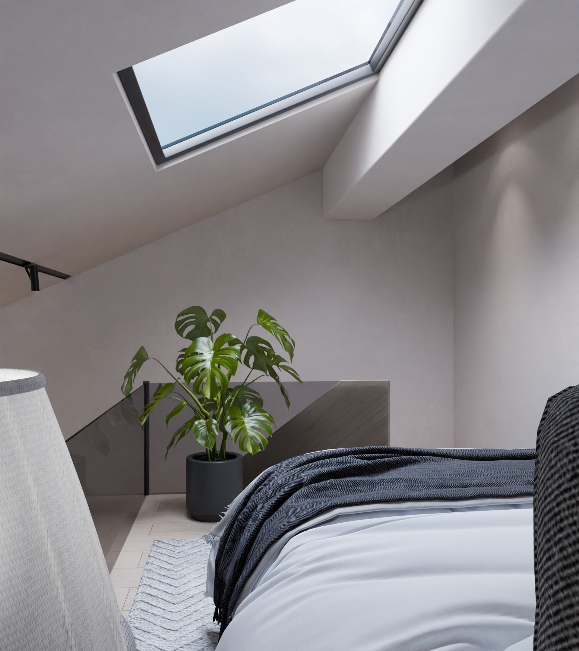 Loft interior design 3D model_6