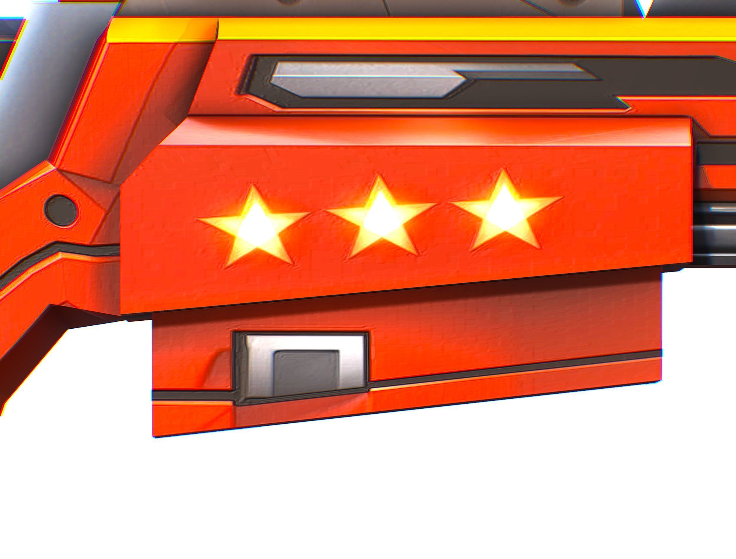 LowPoly Cartoon Sci-Fi Sniper Rifle Future Low-poly 3D model_26