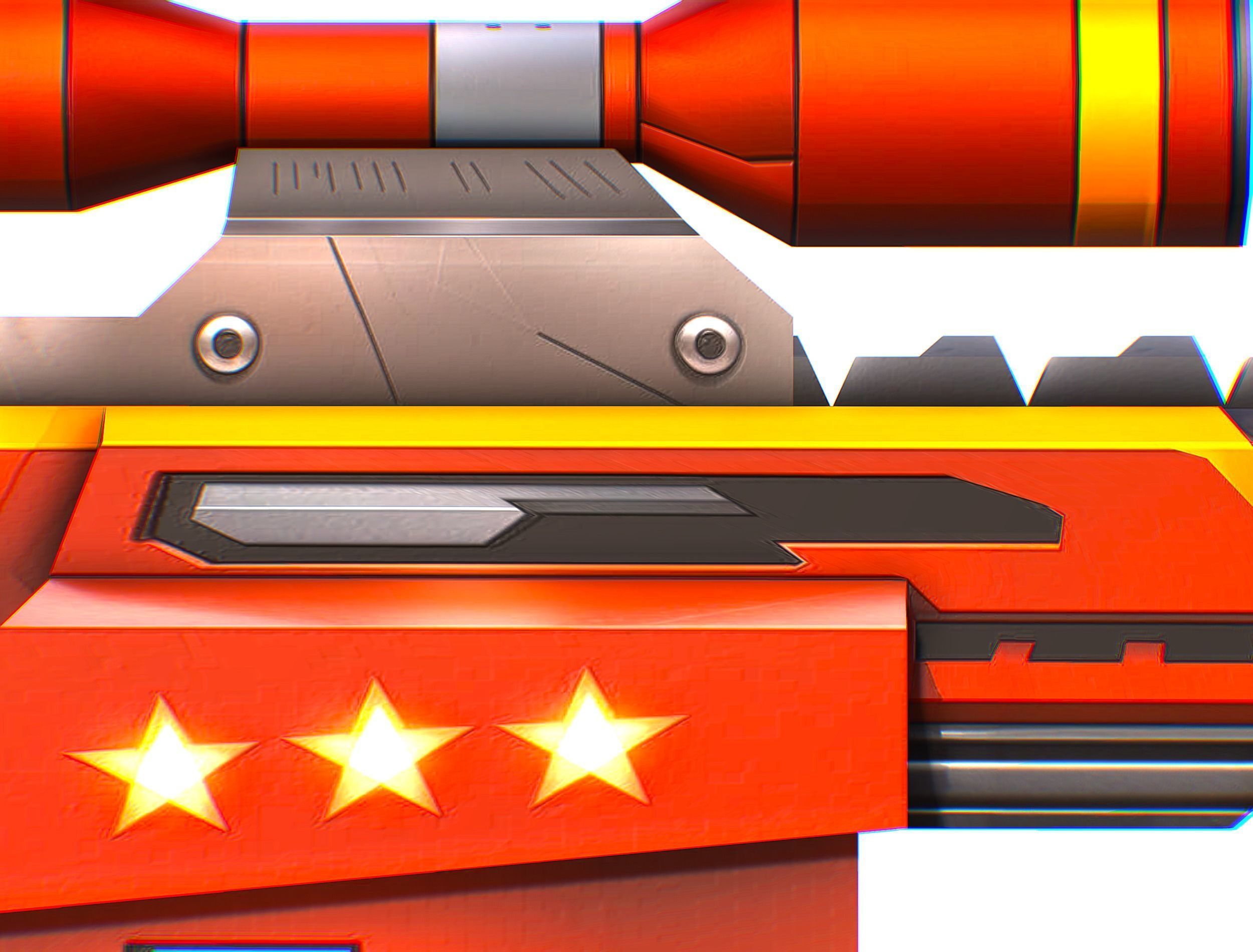 LowPoly Cartoon Sci-Fi Sniper Rifle Future Low-poly 3D model_25