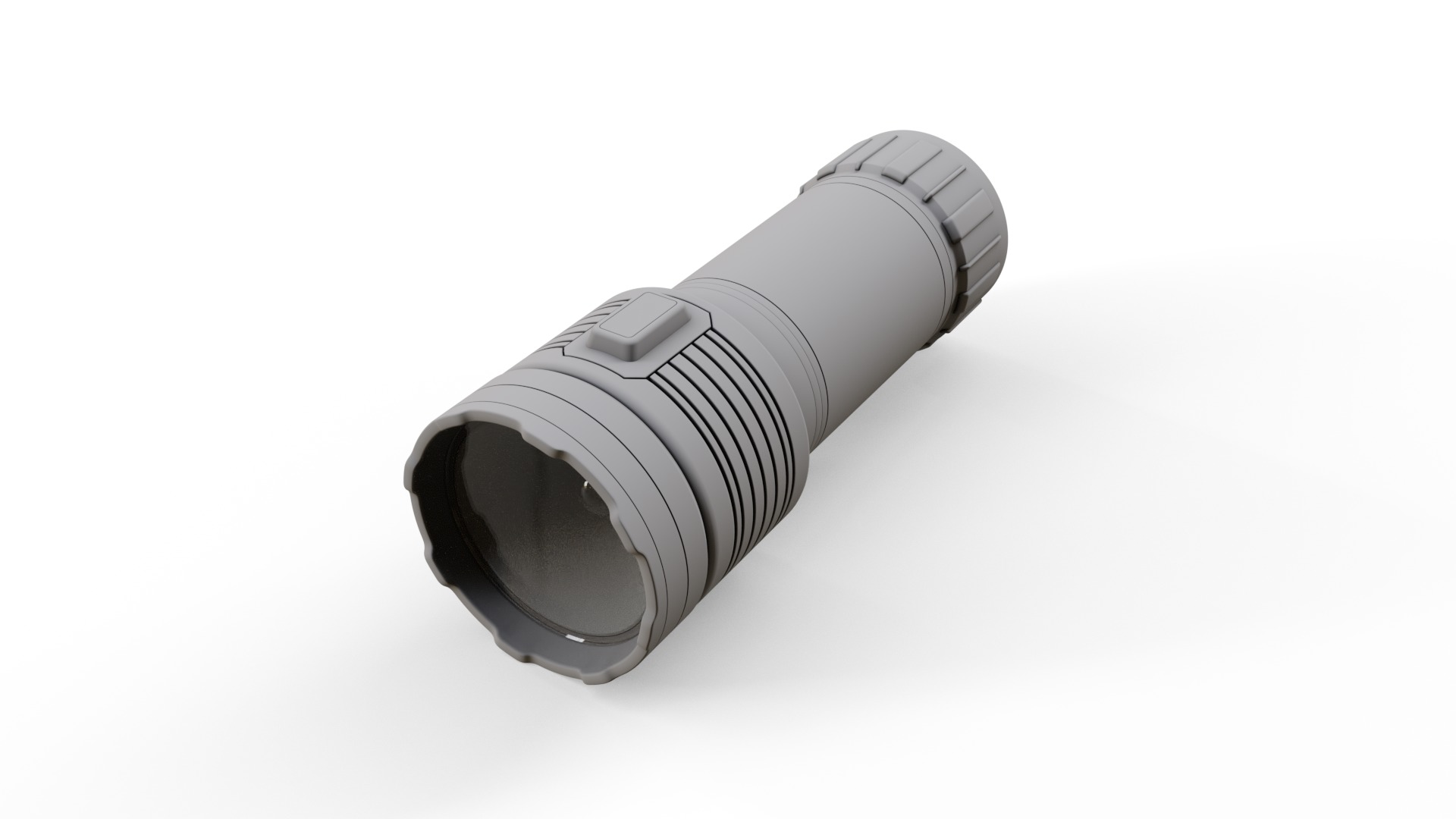 Flashlight Low-poly 3D model_3