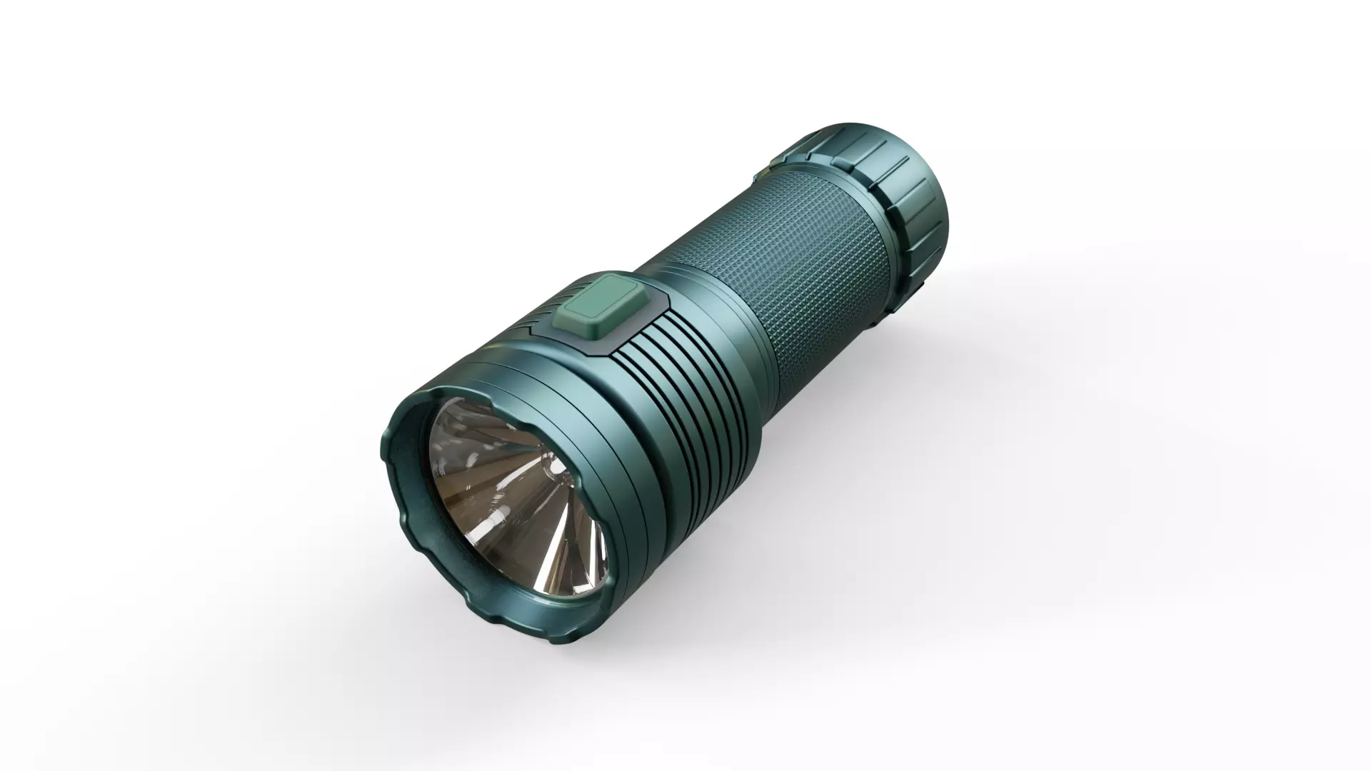 Flashlight Low-poly 3D model_0