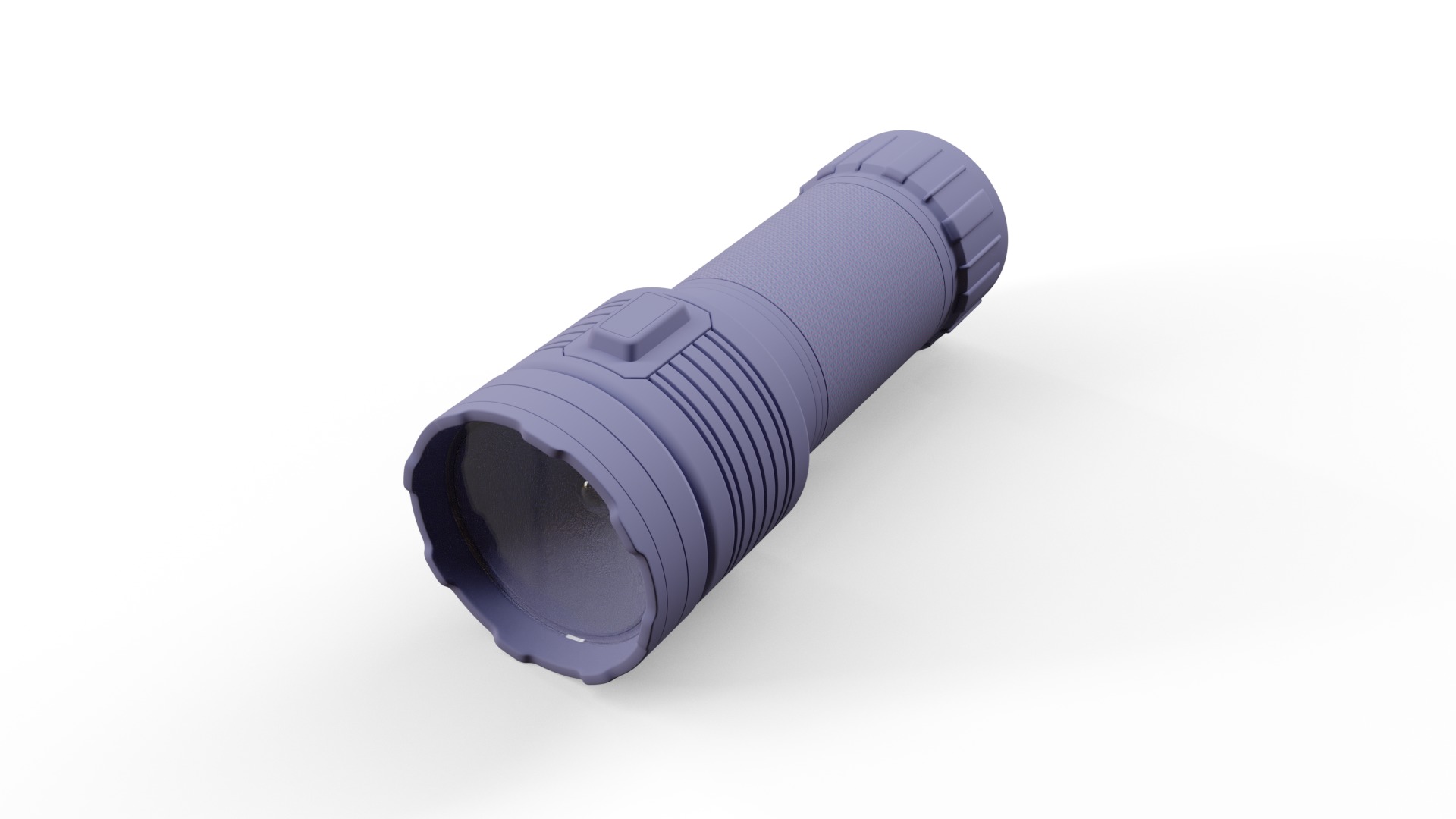 Flashlight Low-poly 3D model_4