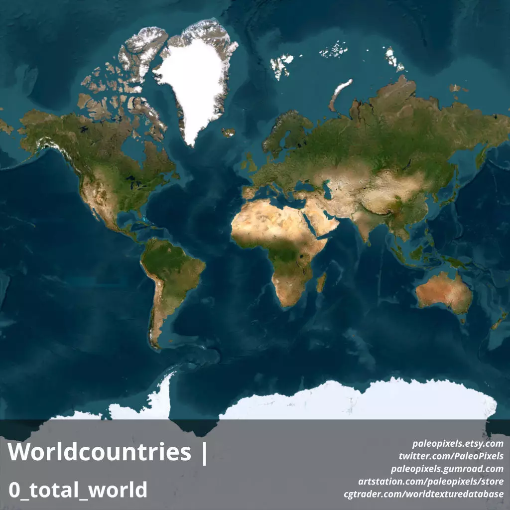 World map 32k - 32768 x 32768 resolution - Earth Texture_0