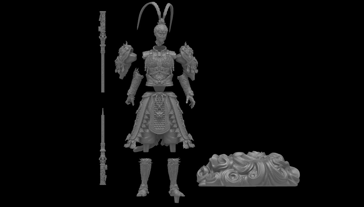 Black Myth Wu kong 3D model_5