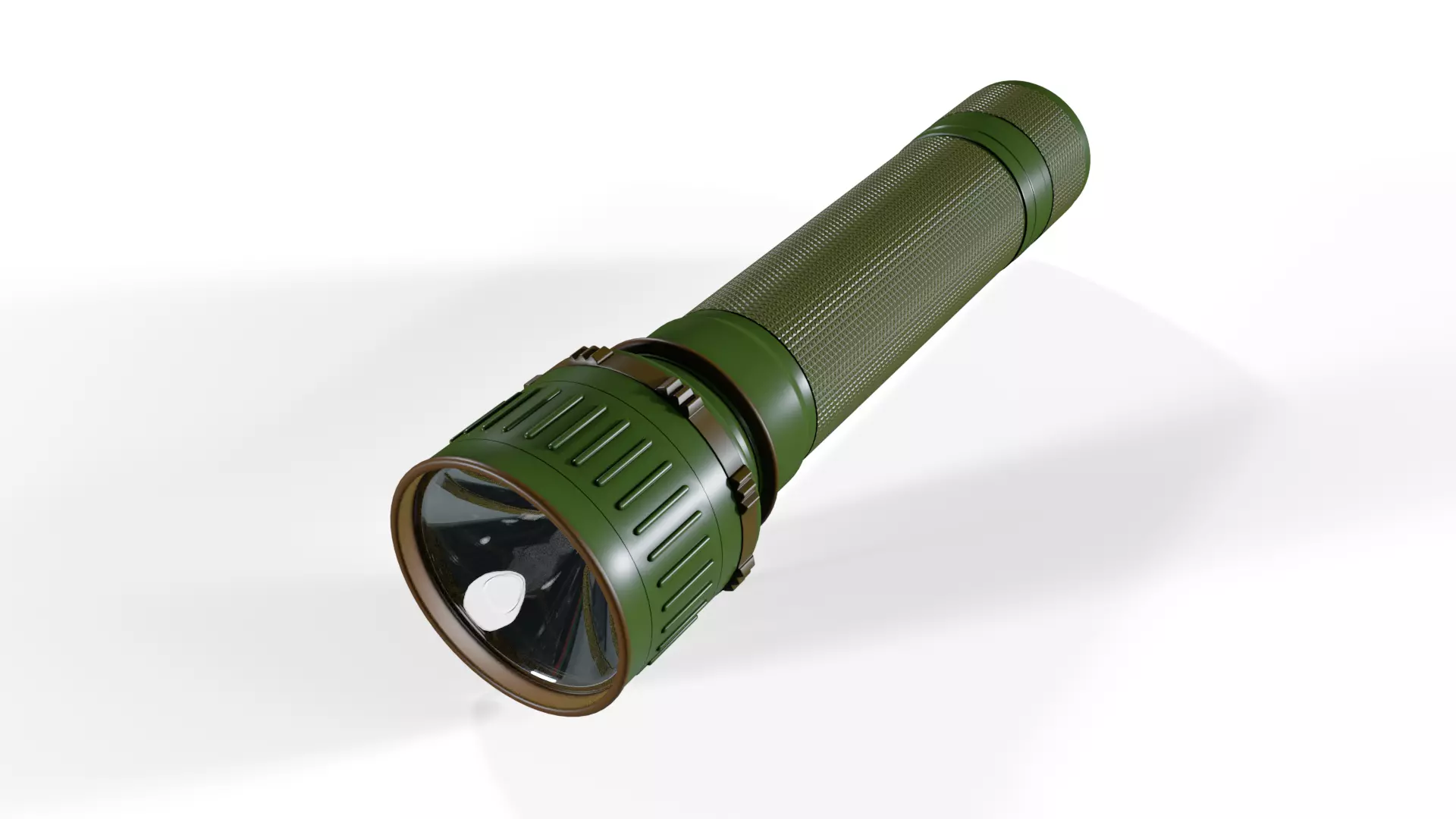 Flashlight Low-poly 3D model_0