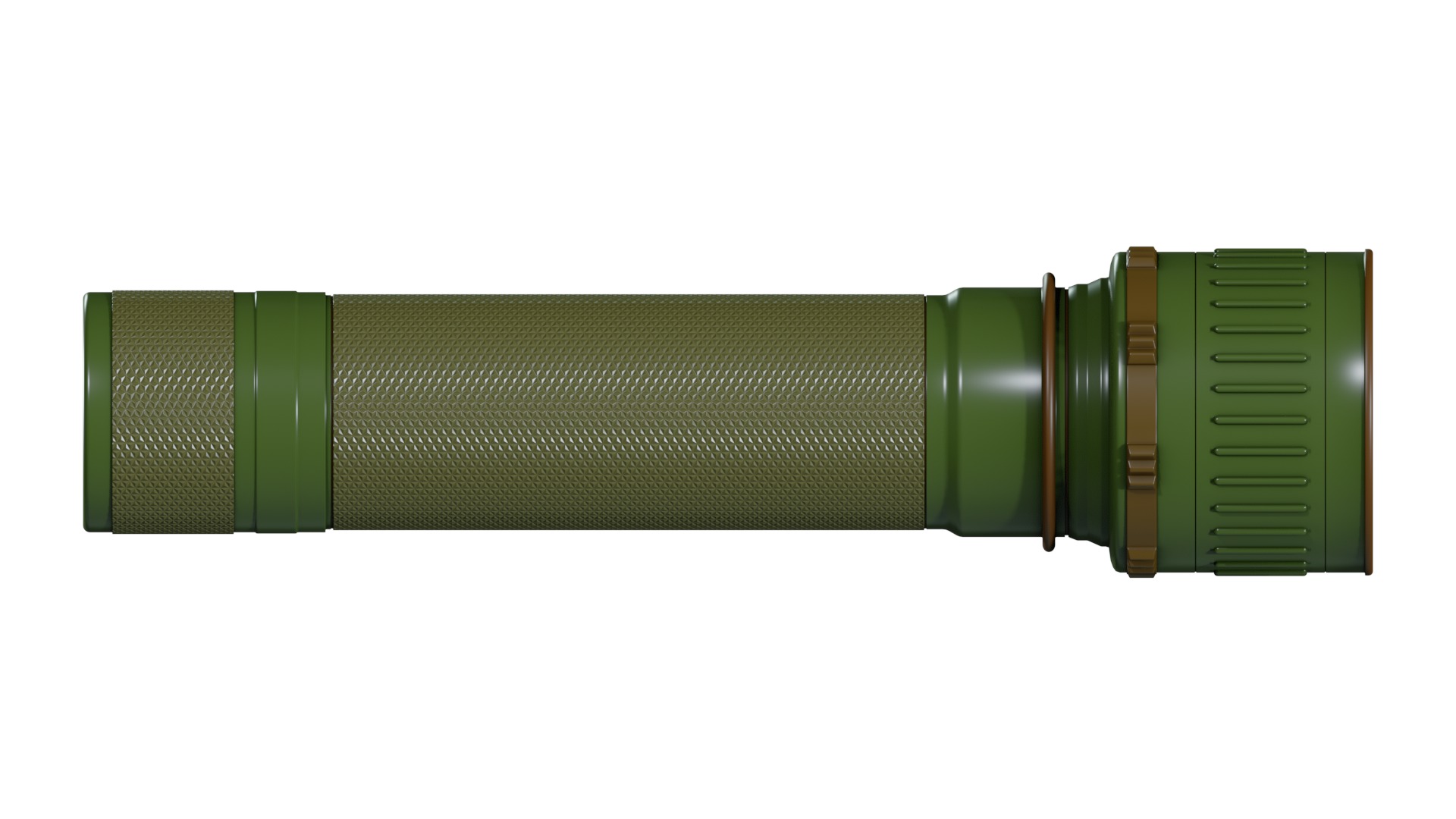 Flashlight Low-poly 3D model_9