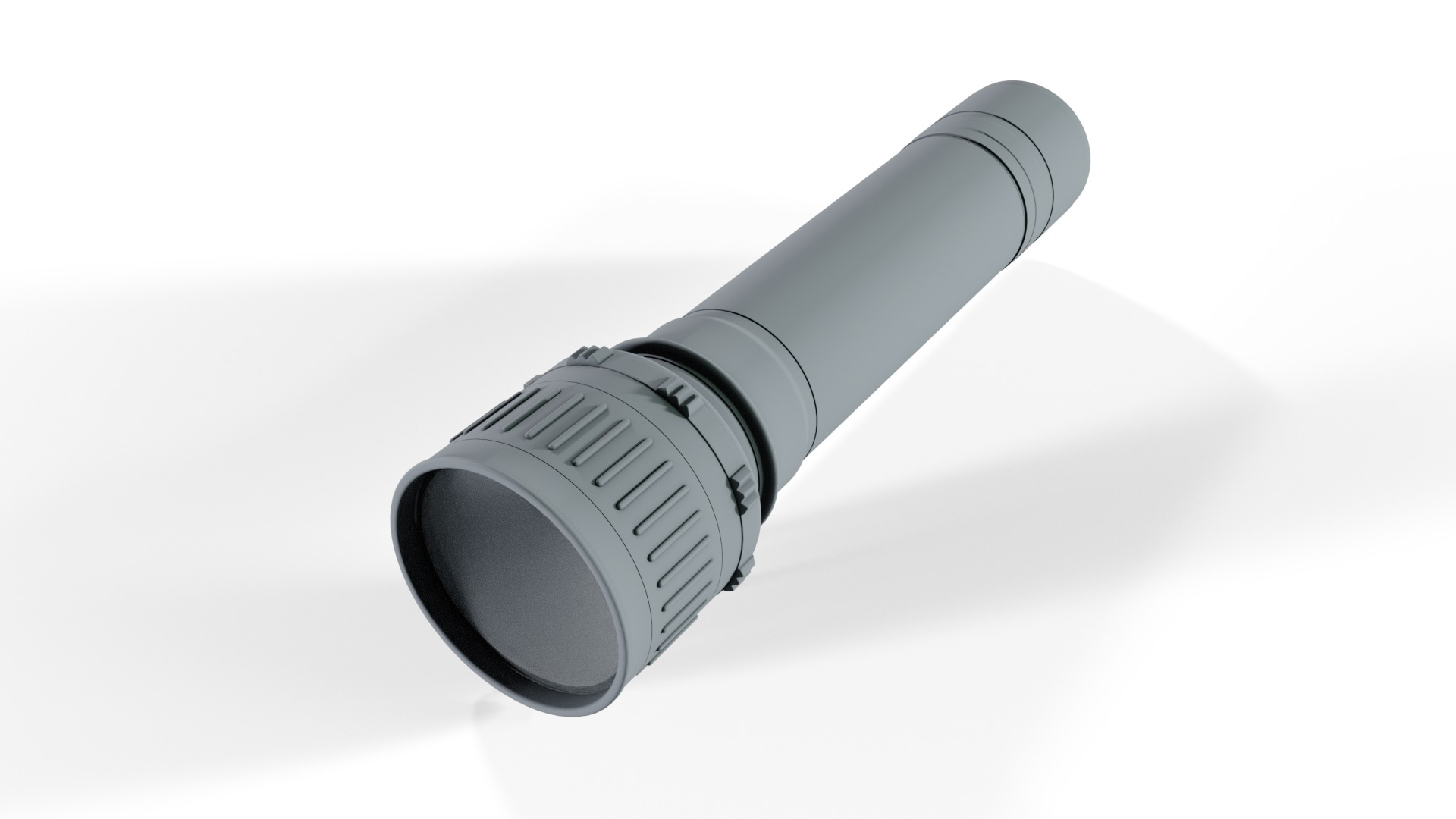 Flashlight Low-poly 3D model_3