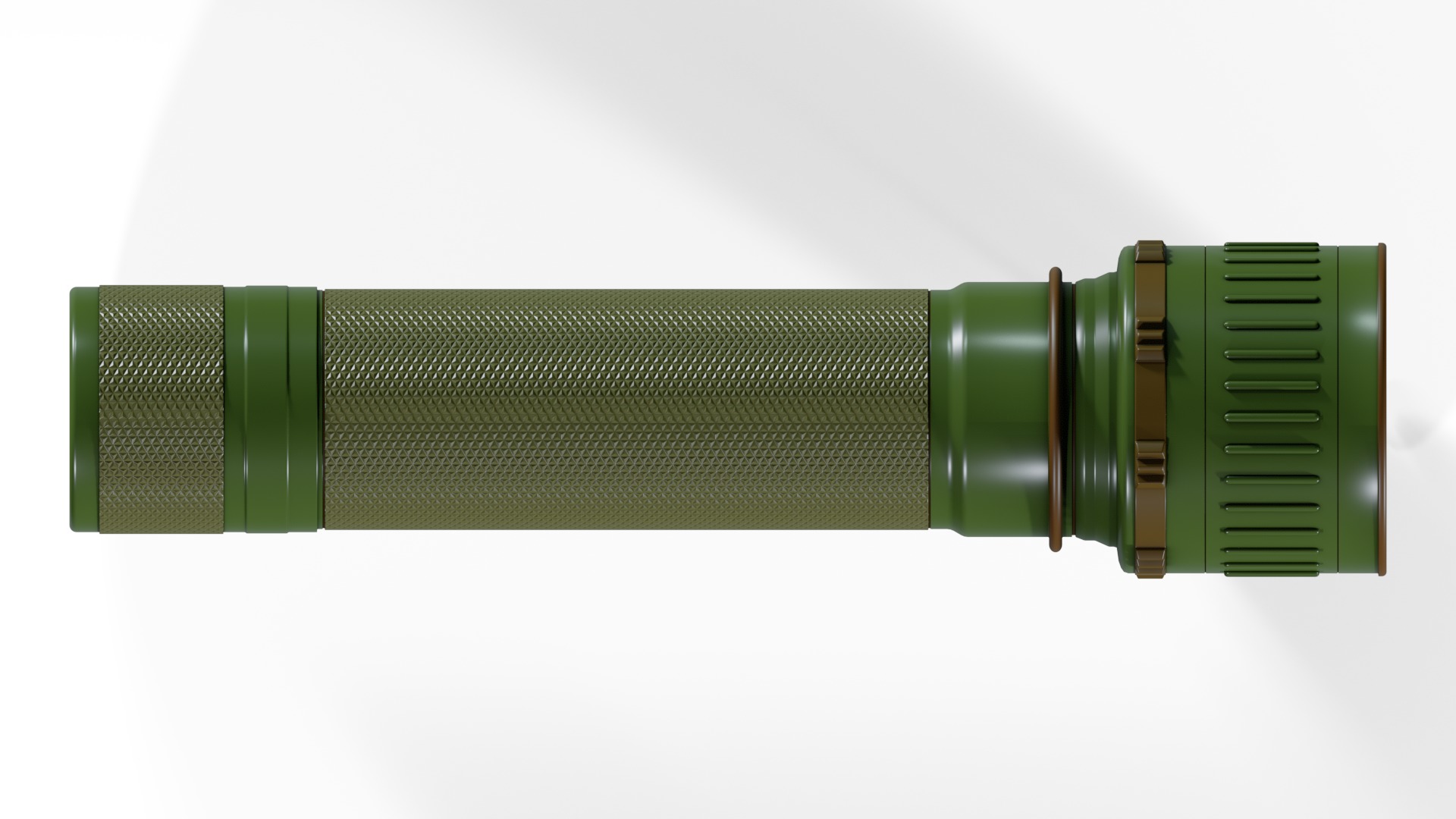 Flashlight Low-poly 3D model_10