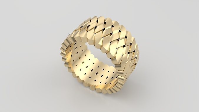 Wide Intricate Ornament Ring JDBCo 3D print model