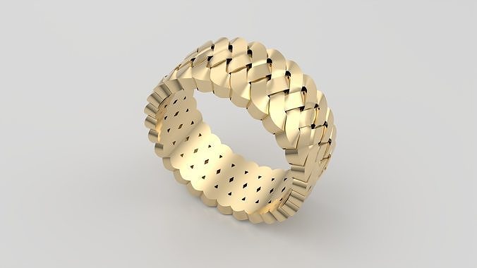 Intricate Braided Ring JDBCo 3D print model