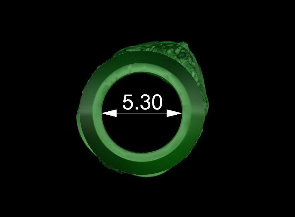 Rope bead tube  chain Jesus Christogram 3D print model_6