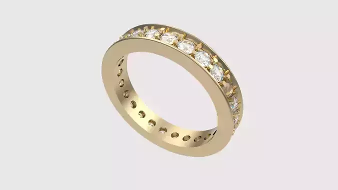 Prong-Set Eternity Wedding Ring JDBCo