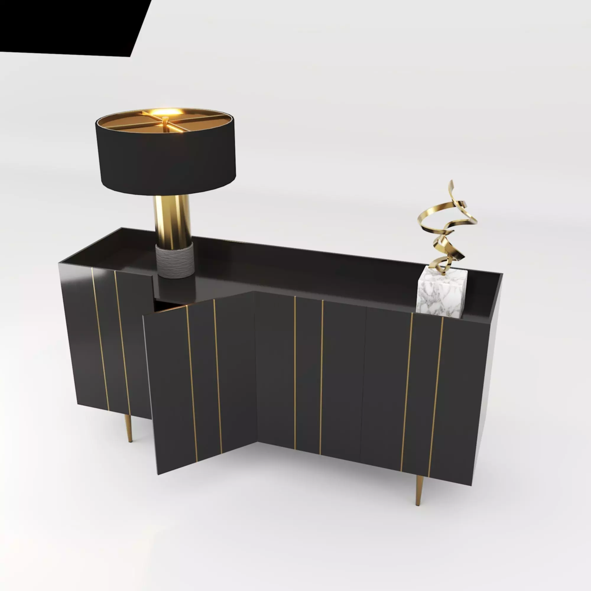 brenthurn accent cabinet Ashley Free 3D model