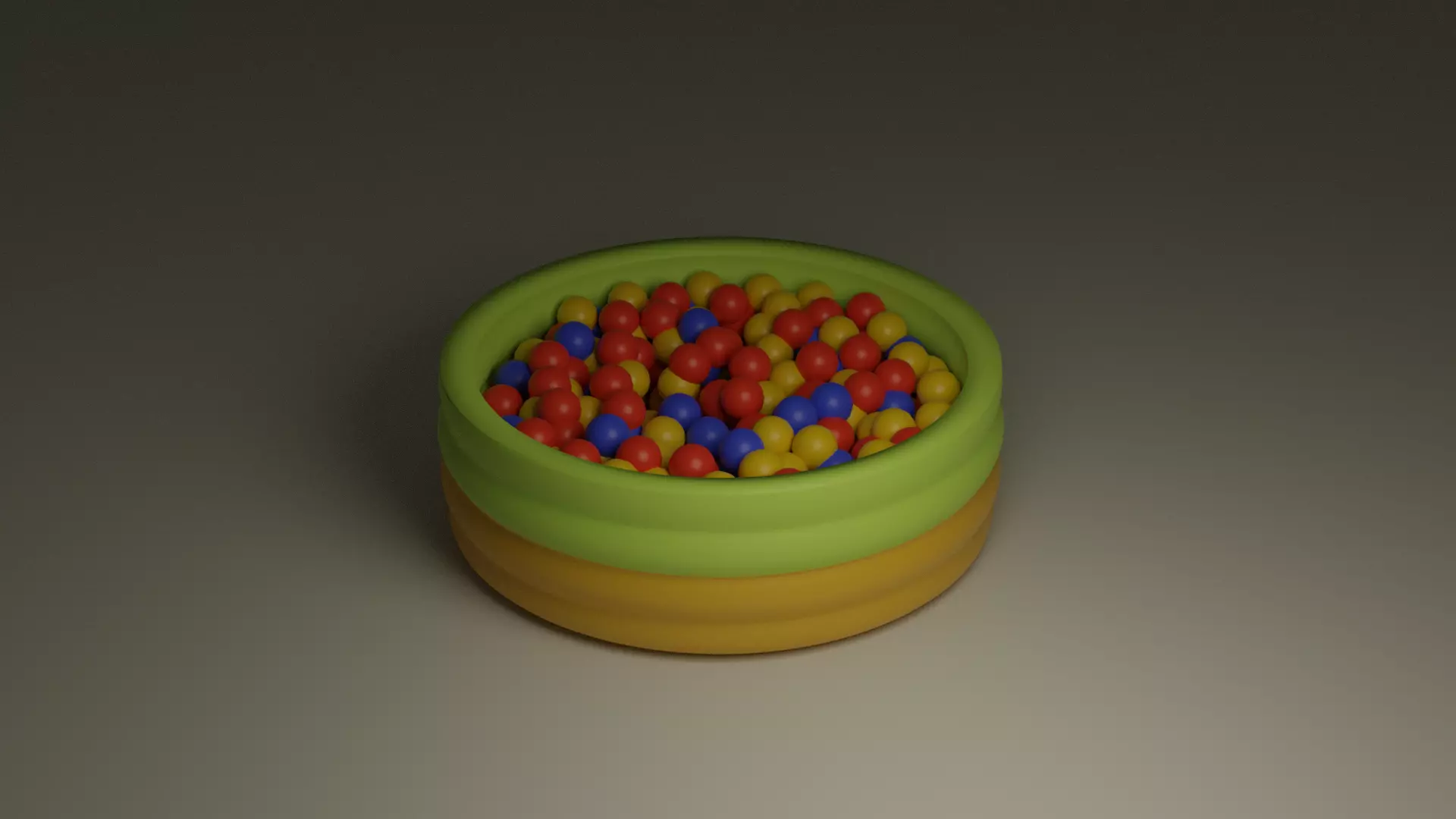 Ball pit 3D model Low-poly 3D model_0