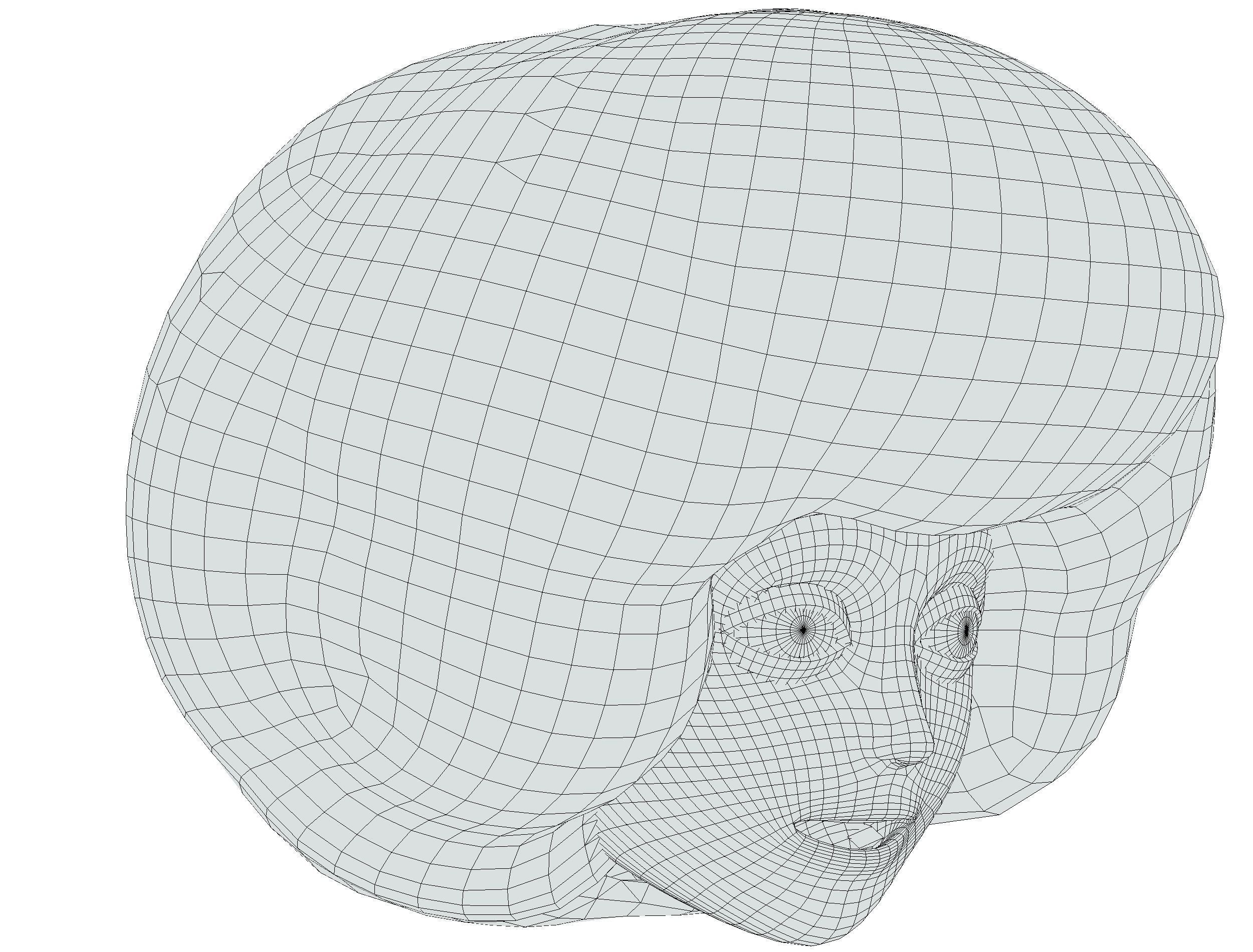 Stylized Afro Pink Neon Hair Multicolor Hot Wig Low-poly 3D model_21