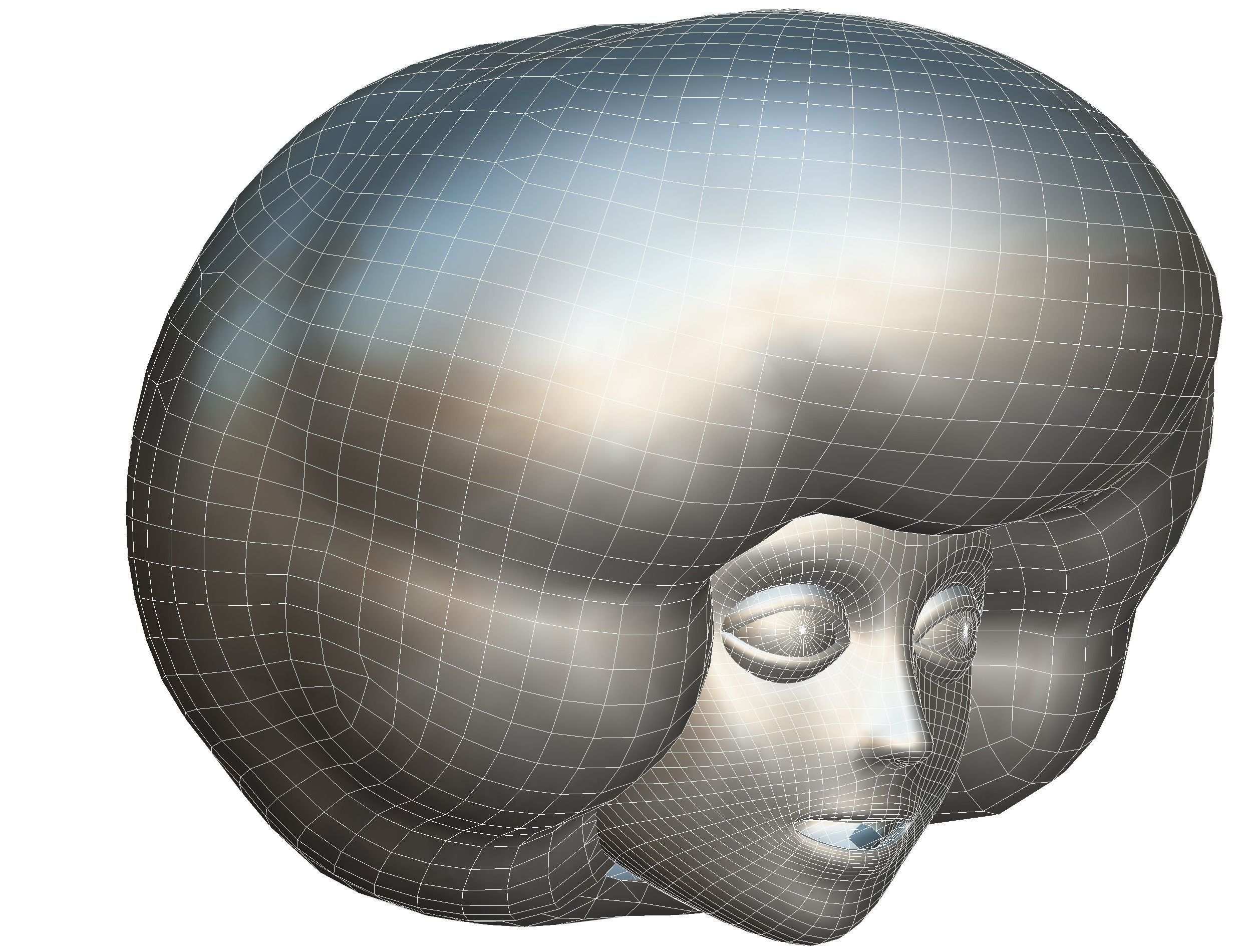 Stylized Afro Pink Neon Hair Multicolor Hot Wig Low-poly 3D model_19